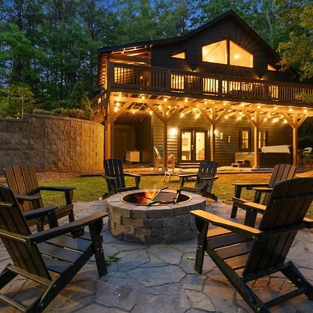 Lux Mtn Cabin - Hot Tub, Fire Pit, Game Room Franklin Kültér fotó